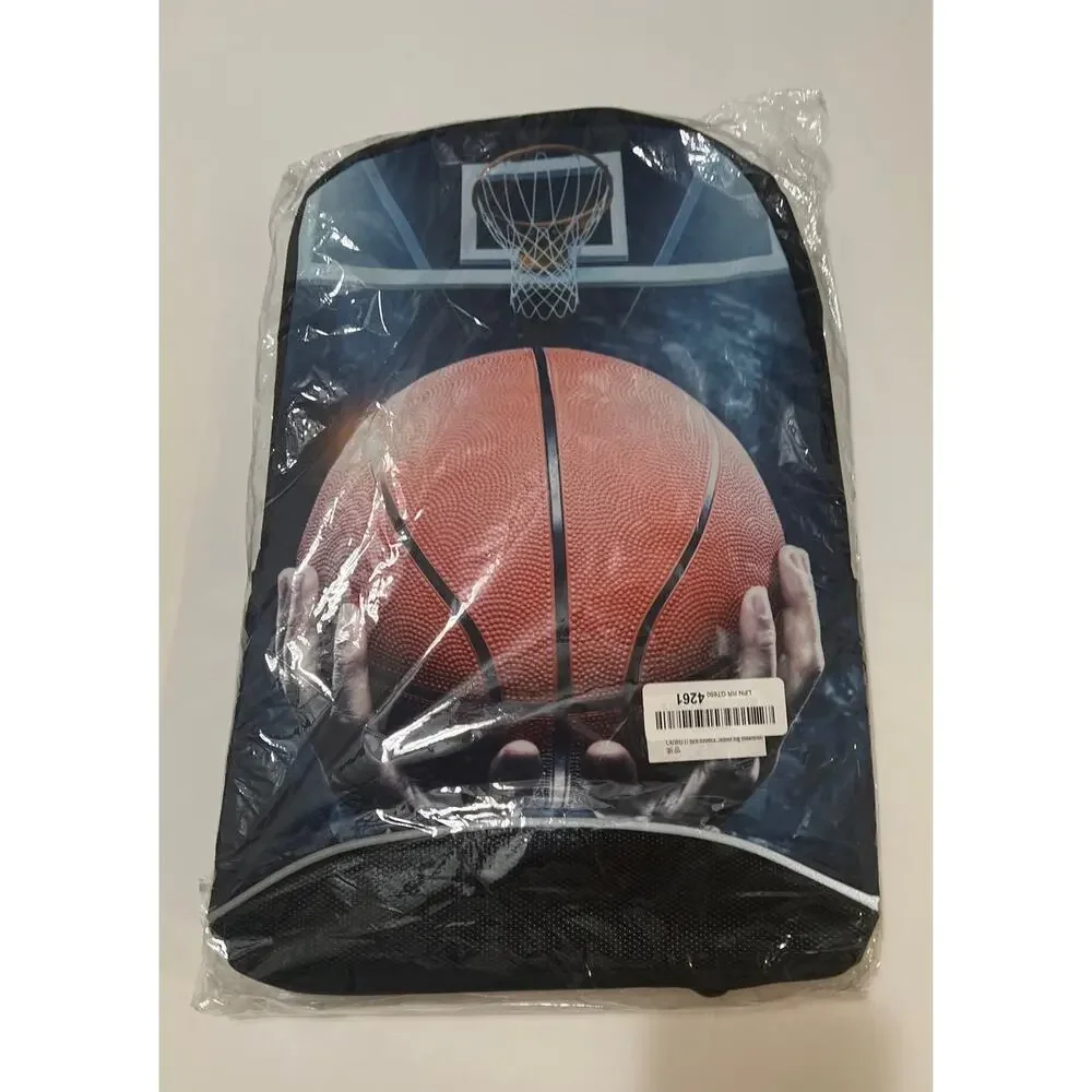 Unisex Basketball Graphics Bookbag Backpack Black New